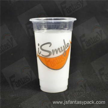 Disposable pp blister plastic cold hot drinks cup